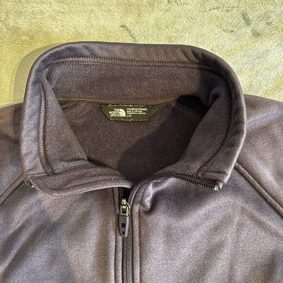 The North Face Women's Purple Outdoor Full Zip Fleece Jacket Large - Picture 8 of 10